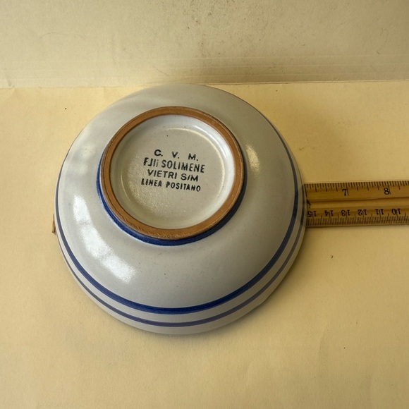 Solimene Italy Pasta Cereal Soup Bowl Chicken Blue Italy - Picture 8 of 9